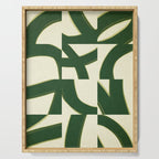 Abstract green pattern Serving Tray Gallery Image 1