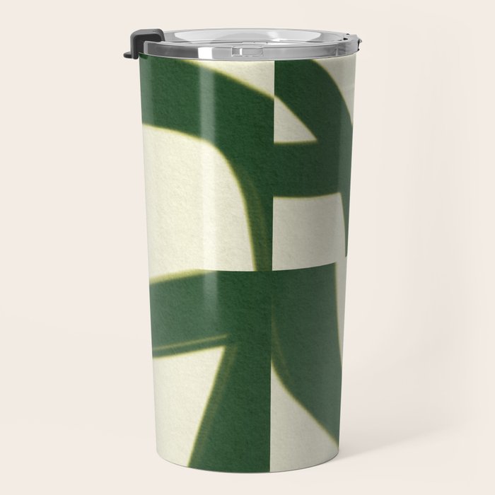 Abstract green pattern Travel Mug Gallery Image 3