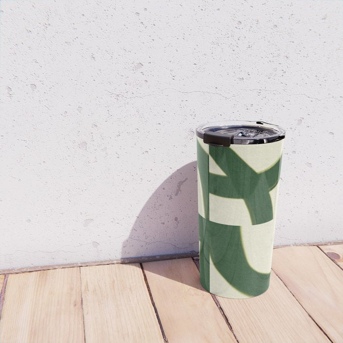 Abstract green pattern Travel Mug Gallery Image 4