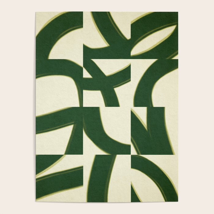 Abstract green pattern Poster Gallery Image 1
