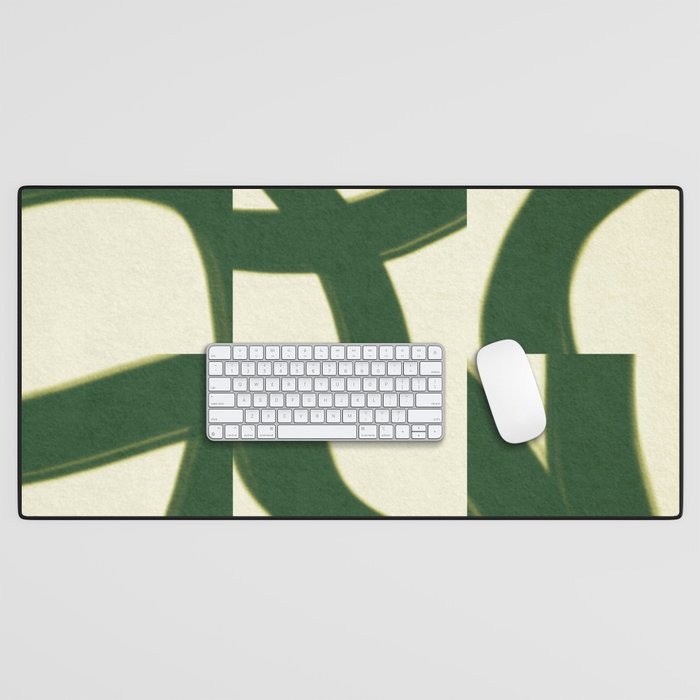 Abstract green pattern Desk Mat Gallery Image 1