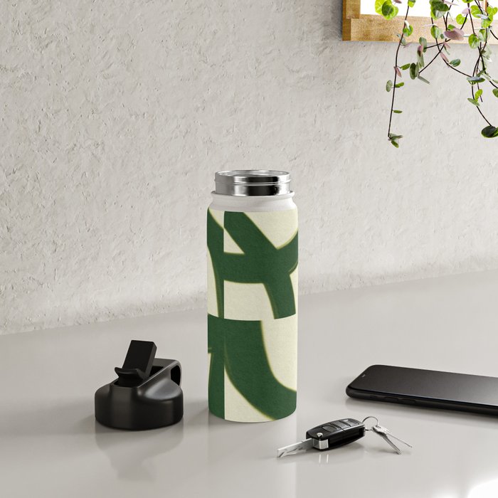 Abstract green pattern Water Bottle Gallery Image 4
