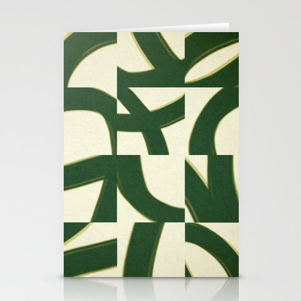 Abstract green pattern Stationery Card Gallery Image 1