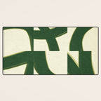 Abstract green pattern Desk Mat Gallery Image 3