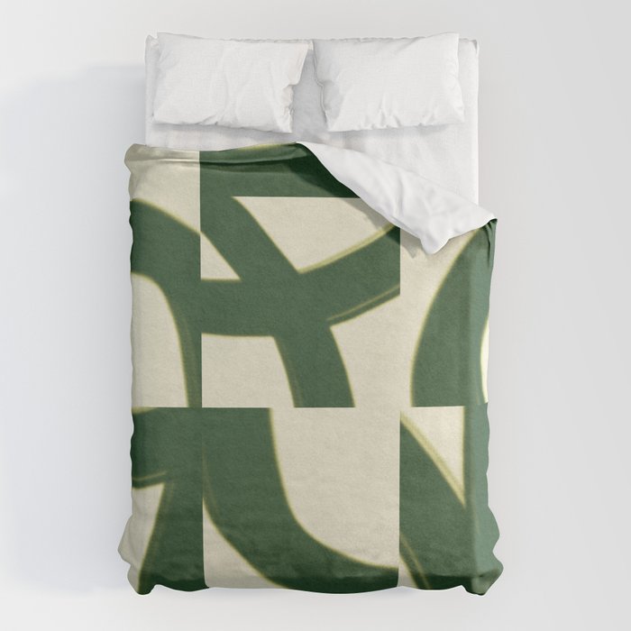 Abstract green pattern Duvet Cover Gallery Image 6