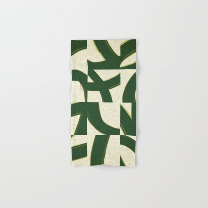 Abstract green pattern Bath Towel Gallery Image 1