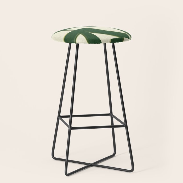 Abstract green pattern Stool Gallery Image 1