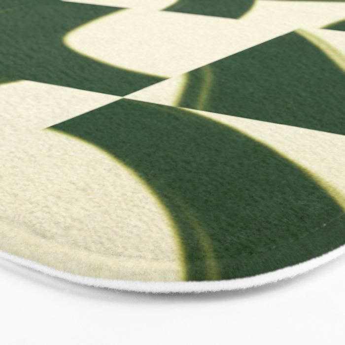Abstract green pattern Bath Mat Gallery Image 3