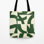 Abstract green pattern Tote Bag Gallery Image 1