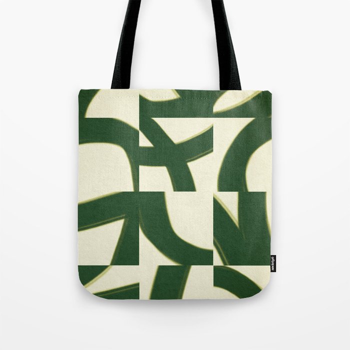 Abstract green pattern Tote Bag Gallery Image 1