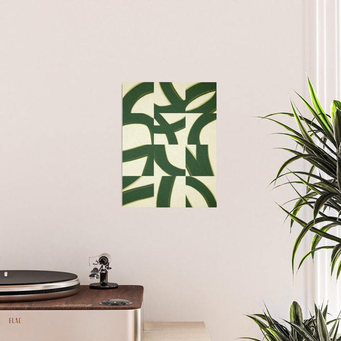 Abstract green pattern Poster Gallery Image 2