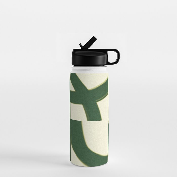 Abstract green pattern Water Bottle Gallery Image 1