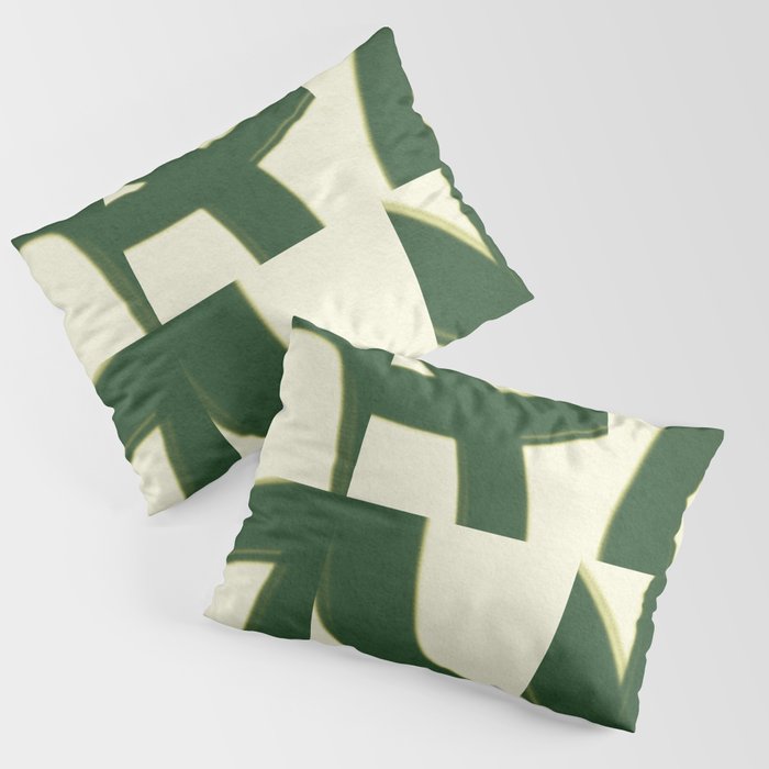 Abstract green pattern Pillow Sham Gallery Image 1