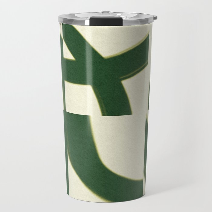 Abstract green pattern Travel Mug Gallery Image 1