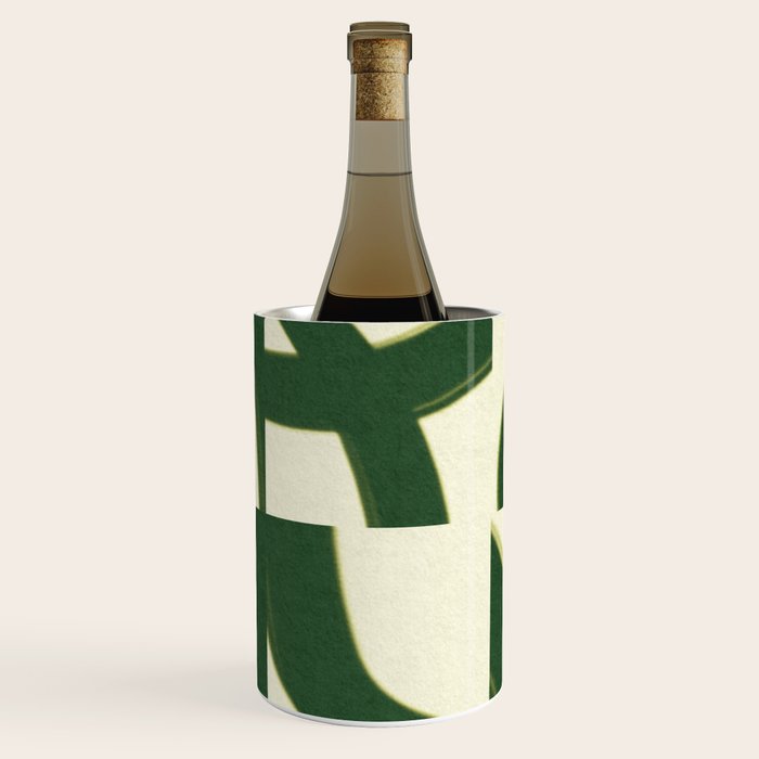 Abstract green pattern Wine Chiller Gallery Image 1