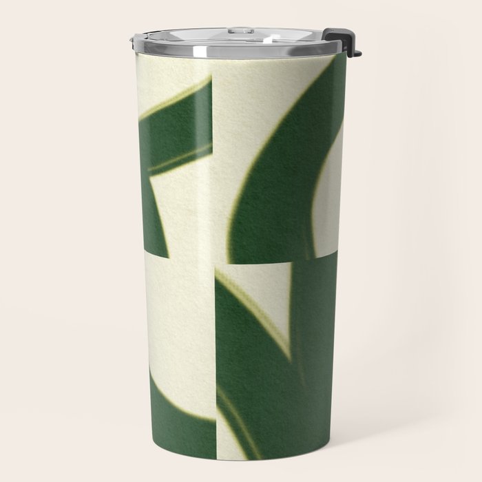 Abstract green pattern Travel Mug Gallery Image 2