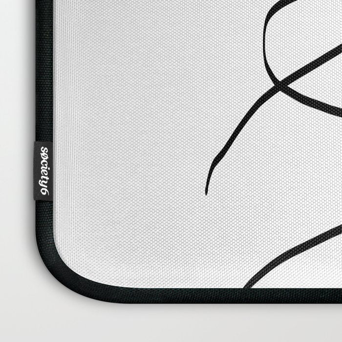 Abstract head, Minimalist Line Art Laptop Sleeve Gallery Image 3