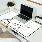 Abstract head, Minimalist Line Art Desk Mat Gallery Image 2