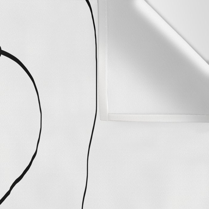 Abstract head, Minimalist Line Art Wall Tapestry Gallery Image 3