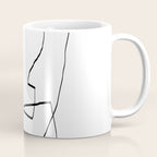 Abstract head, Minimalist Line Art Coffee Mug Gallery Image 1
