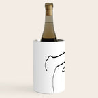 Abstract head, Minimalist Line Art Wine Chiller Gallery Image 2