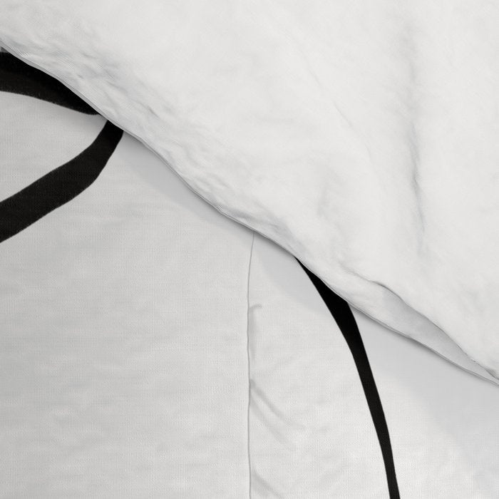 Abstract head, Minimalist Line Art Comforter Gallery Image 4