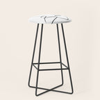 Abstract head, Minimalist Line Art Stool Gallery Image 1