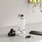 Abstract head, Minimalist Line Art Water Bottle Gallery Image 4
