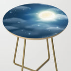 Magical Midnight Moon Starry Night Sky Side Table Gallery Image 2