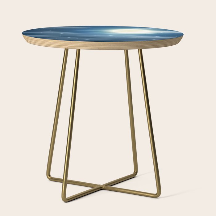 Magical Midnight Moon Starry Night Sky Side Table Gallery Image 1
