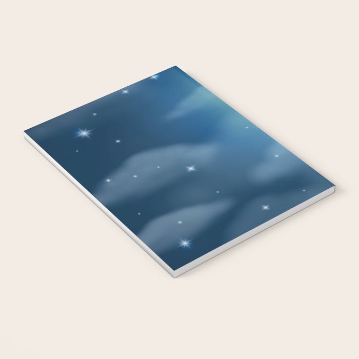 Magical Midnight Moon Starry Night Sky Notebook Gallery Image 3