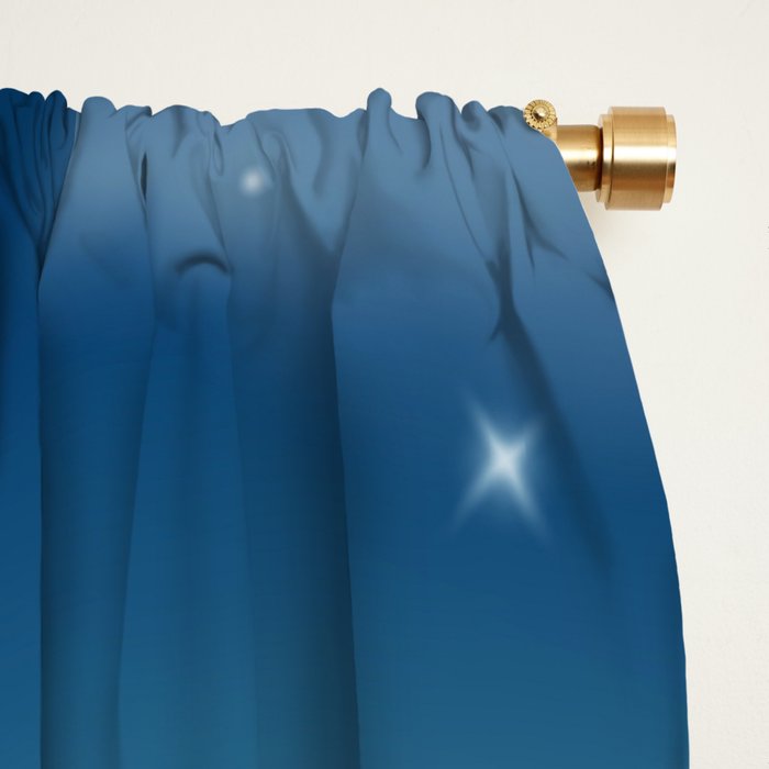 Magical Midnight Moon Starry Night Sky Window Curtain Gallery Image 2
