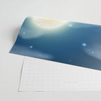 Magical Midnight Moon Starry Night Sky Wrapping Paper Gallery Image 2