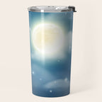 Magical Midnight Moon Starry Night Sky Travel Mug Gallery Image 2
