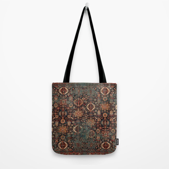 Vintage Traditional Moroccan Rug Tote Bag Gallery Image 2