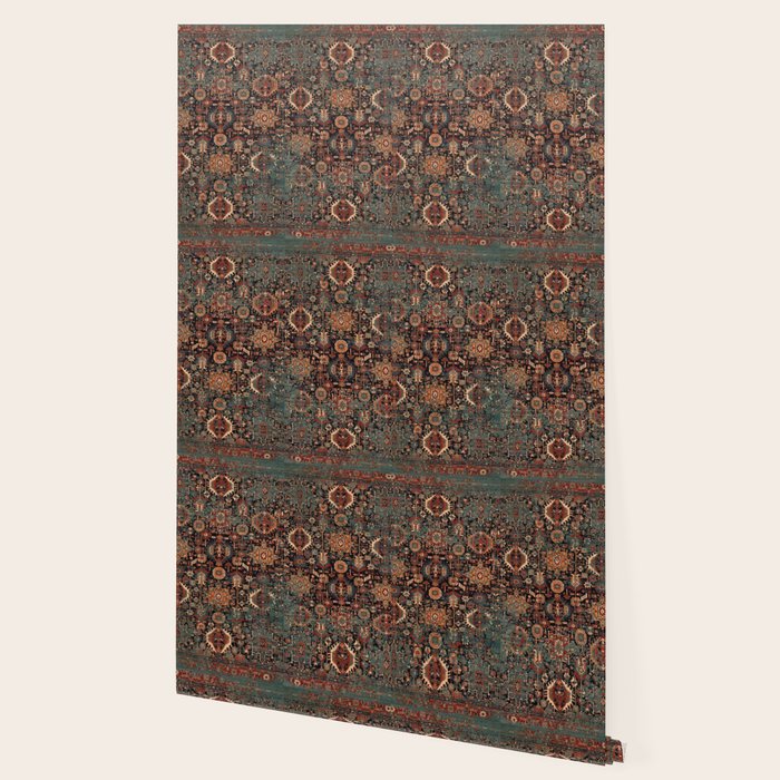 Vintage Traditional Moroccan Rug Wallpaper Gallery Image 2