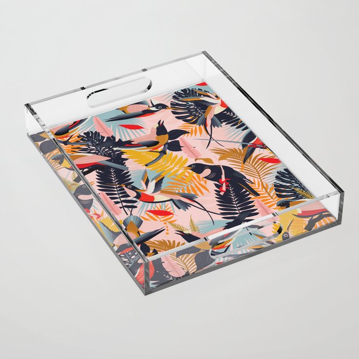 Paradise Birds II. Acrylic Tray Gallery Image 1