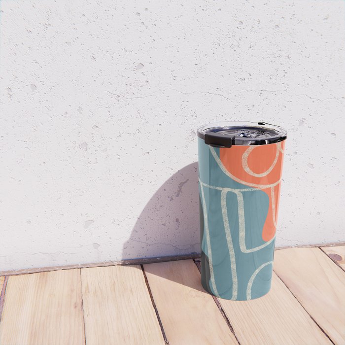 Organic Minimalist Layers 4 Travel Mug Gallery Image 4