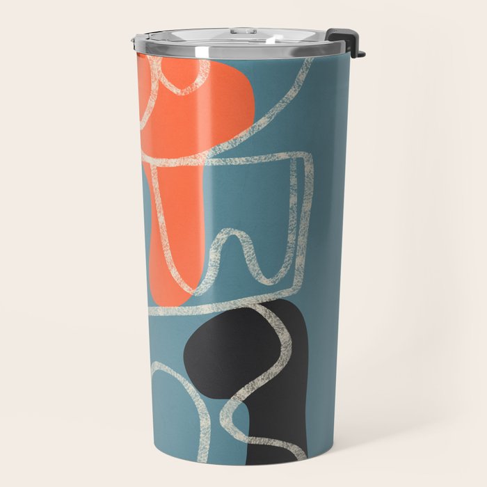 Organic Minimalist Layers 4 Travel Mug Gallery Image 2