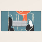 Organic Minimalist Layers 4 Desk Mat Gallery Image 1