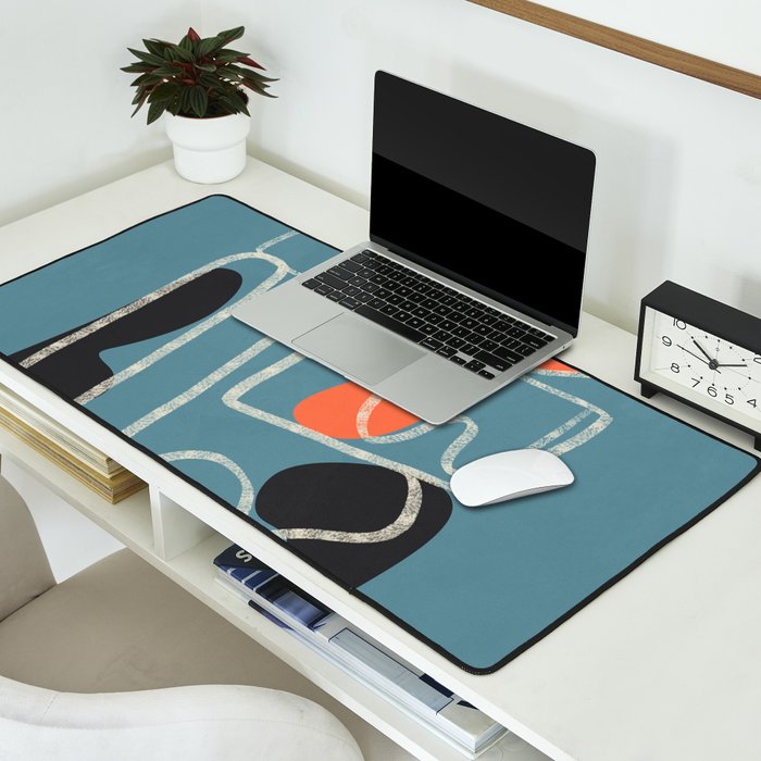 Organic Minimalist Layers 4 Desk Mat Gallery Image 2