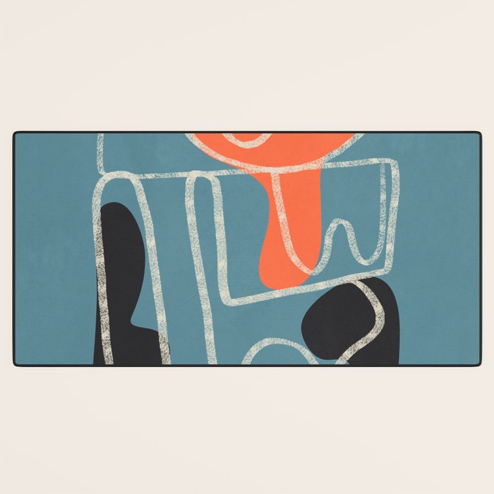 Organic Minimalist Layers 4 Desk Mat Gallery Image 3
