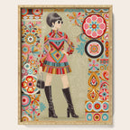 Retro Chic 60s Fashion Serving Tray Gallery Image 1
