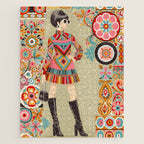 Retro Chic 60s Fashion Jigsaw Puzzle Gallery Image 1