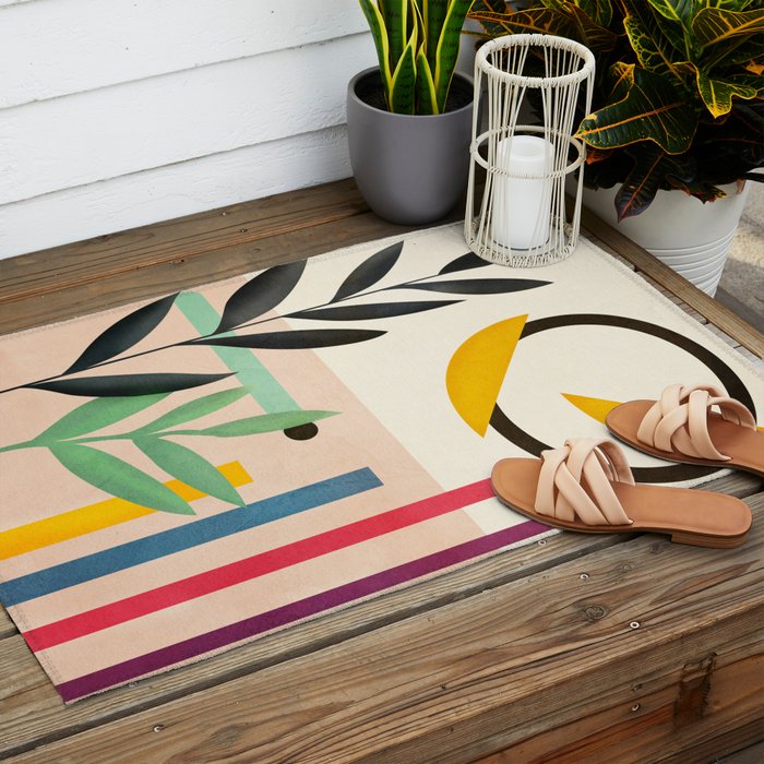 Abstract Geometry 32 Outdoor Rug Gallery Image 2