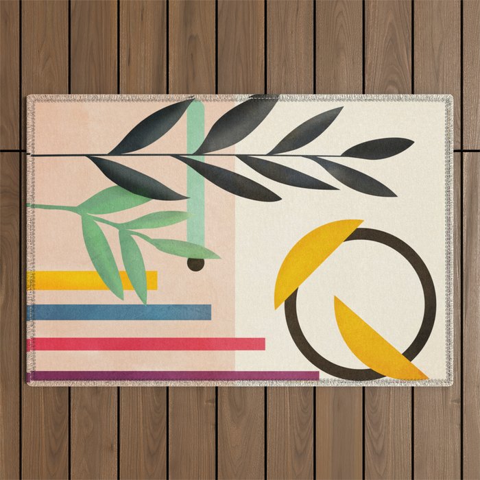 Abstract Geometry 32 Outdoor Rug Gallery Image 1