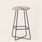 Plaid Prints, Brown and Beige Stool Gallery Image 1