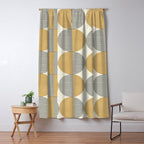 Semicircle Stripes - Gold Window Curtain Gallery Image 5