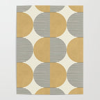 Semicircle Stripes - Gold Poster Gallery Image 4