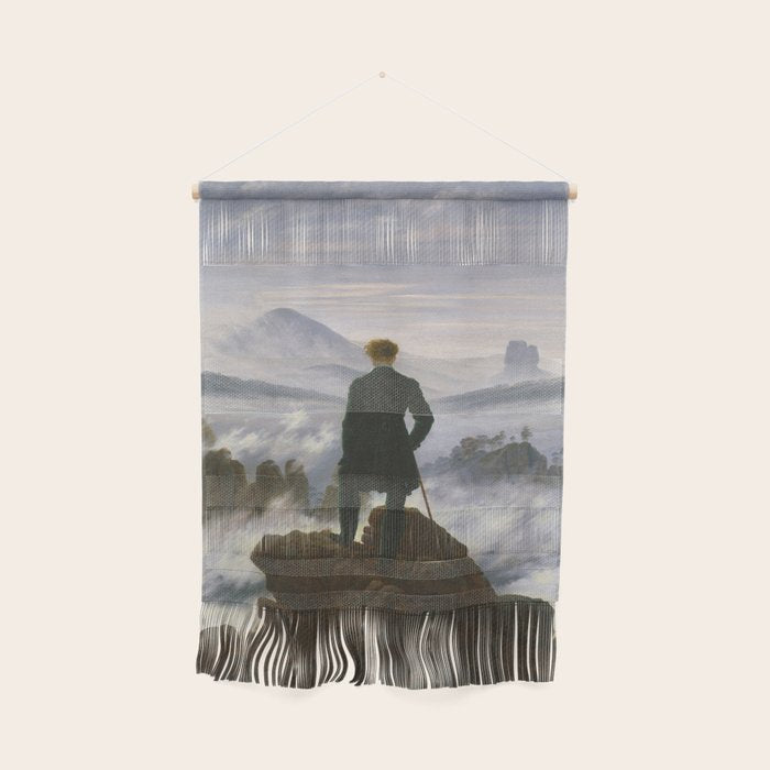 "Wanderer above the Sea of Fog" ("Der Wanderer über dem Nebelmeer") by Caspar David Friedrich, circa 1817  Wall Hanging Gallery Image 1